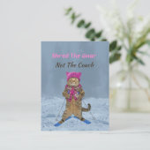 Postale Carte postale, Shred Gnar Ski Cat (Debout devant)