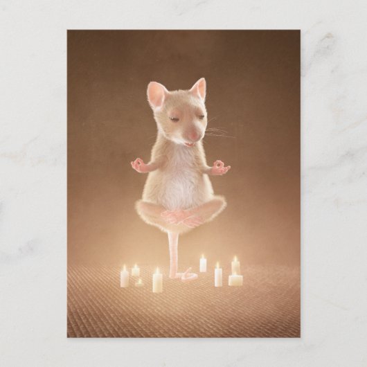 Postale Carte postale: "Souris de Yoga" (Devant)