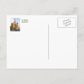 Postale carte postale, "St Basil's, Moscou" (Dos)