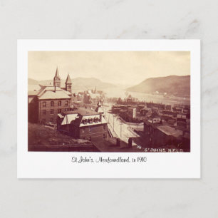Postale Carte postale, St John's (Terre-Neuve), en 1910