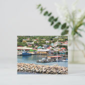 Postale Carte postale, St. Kitts - Bateaux et Bâtiments (Debout devant)