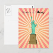 Postale Carte postale: Statue de la Liberté (Devant / Derrière)