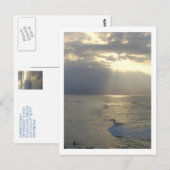 POSTALE CARTE POSTALE, SURFERS QUI CACHENT LES DERNIÈRES V (Devant / Derrière)