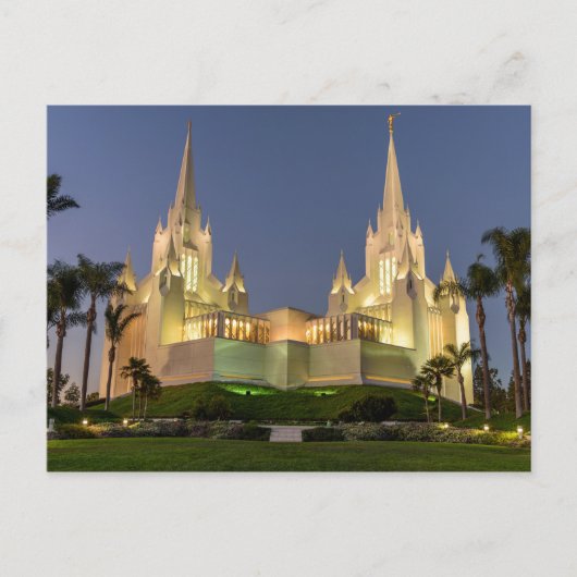 Postale Carte postale: Temple LDS de San Diego Image du so (Devant)