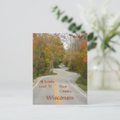 Postale carte postale, "Toutes les routes mènent au comté  (Debout devant)