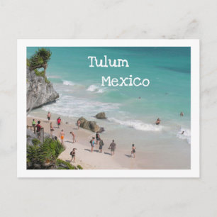 POSTALE CARTE POSTALE/TULUM, MEXIQUE/RUINES AU-DESSUS DE L