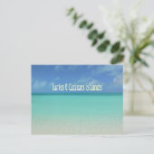 Postale carte postale, "TURKS & CAICOS ISLANDS" (Debout devant)