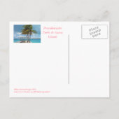 Postale carte postale, TURKS & CAICOS ISLANDS/PALMIER, PIE (Dos)