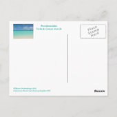 Postale carte postale/TURQUES ET CAICOS / "TOMBER SOUS L'O (Dos)