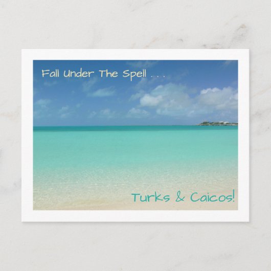Postale carte postale/TURQUES ET CAICOS / "TOMBER SOUS L'O (Devant)
