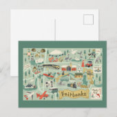 Postale Carte Postcard Fairbanks (Devant / Derrière)
