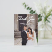 POSTALE CARTE POSTCARD MARIAGE SCRIPT ÉLÉGANTE (Debout devant)