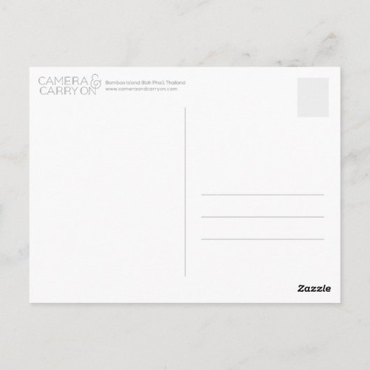 Postale CARTE POSTCARD pour bateaux à queue longue (Dos)