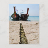 Postale CARTE POSTCARD pour bateaux à queue longue (Devant)