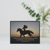 Postale CARTE POSTCARD Sunset Ride (Debout devant)