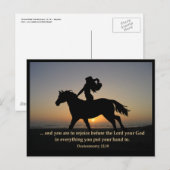 Postale CARTE POSTCARD Sunset Ride (Devant / Derrière)