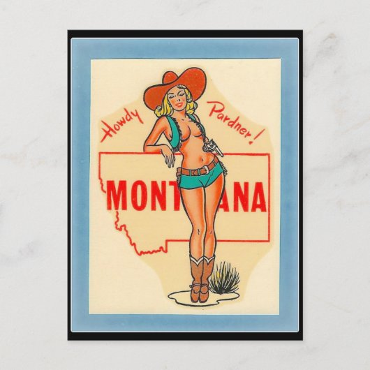 POSTALE CARTE POSTCARD VINTAGE VOYAGE MONTANA (Devant)