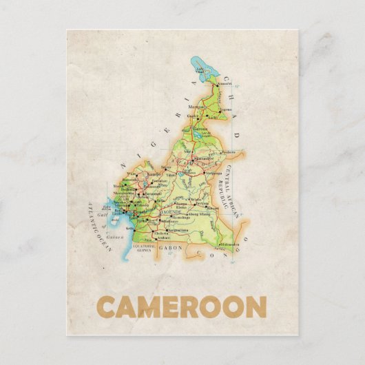 Postale CARTE POSTCARDS ♥ Cameroun (Devant)
