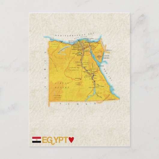 Postale CARTE POSTCARDS ♥ Égypte (Devant)
