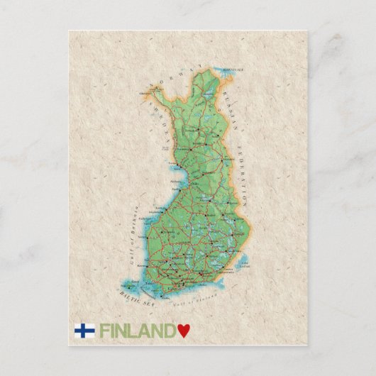 Postale CARTE POSTCARDS ♥ Finlande (Devant)