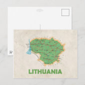 Postale CARTE POSTCARDS ♥ Lituanie (Devant / Derrière)