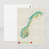 Postale CARTE POSTCARDS ♥ Norvège (Devant / Derrière)