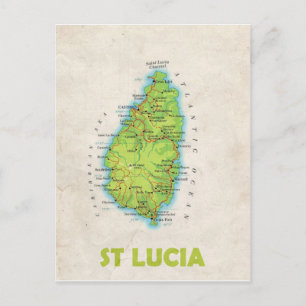 Postale CARTE POSTCARDS ♥ Sainte-Lucie