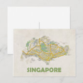 Postale CARTE POSTCARDS ♥ Singapour (Devant / Derrière)