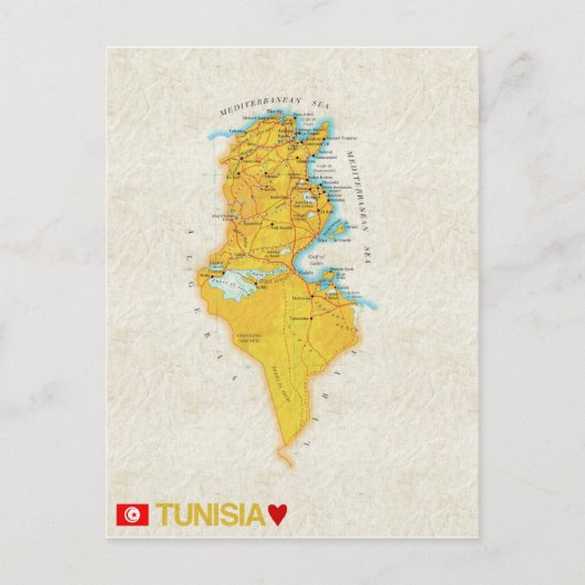 Postale CARTE POSTCARDS ♥ Tunisie (Devant)