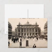 Postale Carte Poste vintage Paris, Opéra (Devant / Derrière)