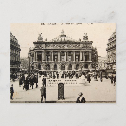 Postale Carte Poste vintage Paris, Opéra (Devant)
