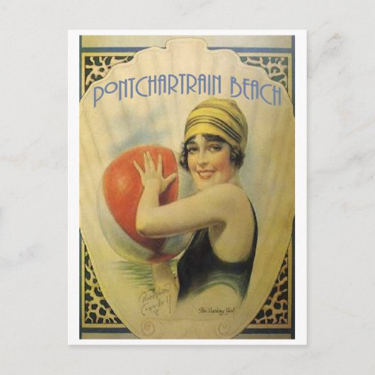 Postale Carte Poster Pontchartrain Beach (Devant)