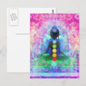 Postale Carte postérieure au yoga (Devant / Derrière)