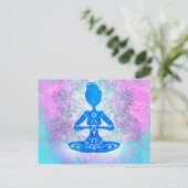 Postale Carte postérieure au yoga (Debout devant)