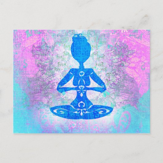 Postale Carte postérieure au yoga (Devant)