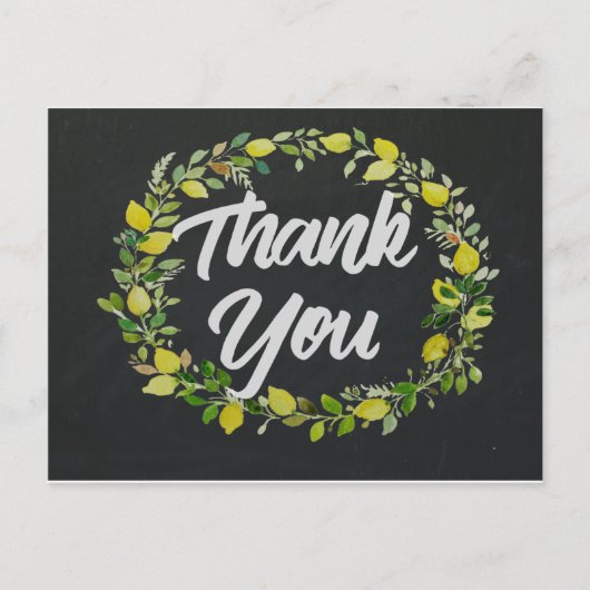 Postale Carte Pot Merci Chalkboard (Devant)
