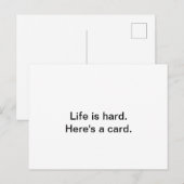 Postale Carte pour aider un être aimé à travers un patch r (Devant / Derrière)