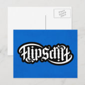 Postale Carte pour notes FlipScript Ambigram (Devant / Derrière)