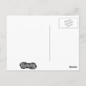 Postale Carte pour notes FlipScript Ambigram (Dos)