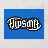 Postale Carte pour notes FlipScript Ambigram (Devant)
