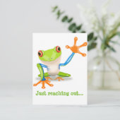 Postale Carte pour notes Froggie (Debout devant)