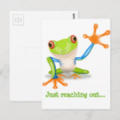 Postale Carte pour notes Froggie (Devant / Derrière)