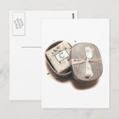 Postale Carte pour notes Merci - monogramme "C" (Devant / Derrière)