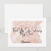 Postale Carte pour notes personnalisable Merci revendeur (Devant / Derrière)