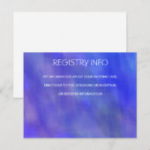 POSTALE CARTE POURPRE DE L'INFORMATION D'AQUARELLE (Devant / Derrière)