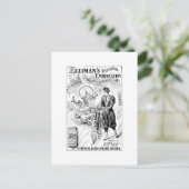 Postale Carte publicitaire vintage pour vélo (Debout devant)