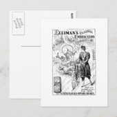 Postale Carte publicitaire vintage pour vélo (Devant / Derrière)