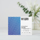 Postale Carte QSL Ajouter votre propre photo (Debout devant)