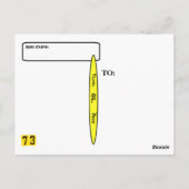 Postale Carte QSL Chic Ham Radio (Dos)