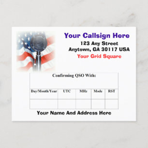 Postale Carte QSL radio amateur